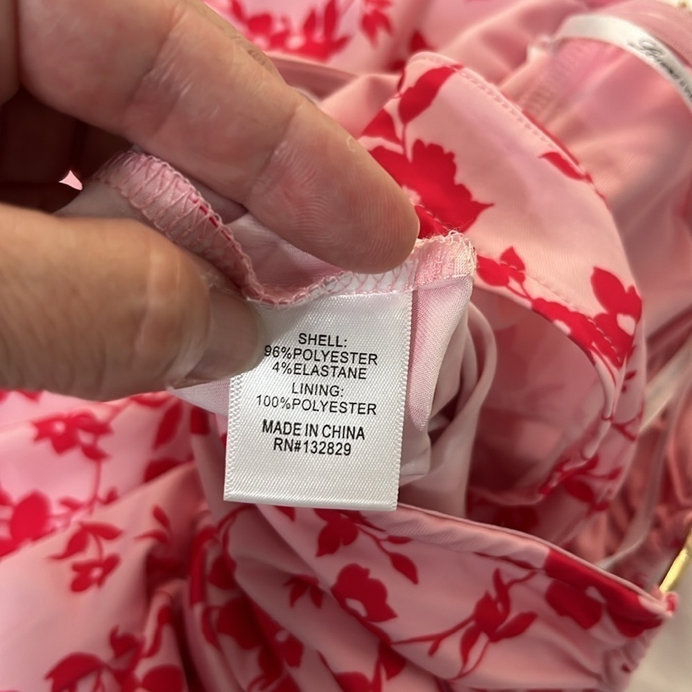 Revolve Lovers + Friends Jasmine Floral Strapless Jumpsuit Size Small - Picture 9 of 9
